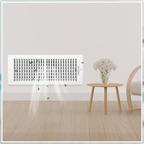 4 Pcs Air Ceiling Vent Cover Grille 14"W x 6"H Duct Opening Size, 2 Way Steel - Image 6