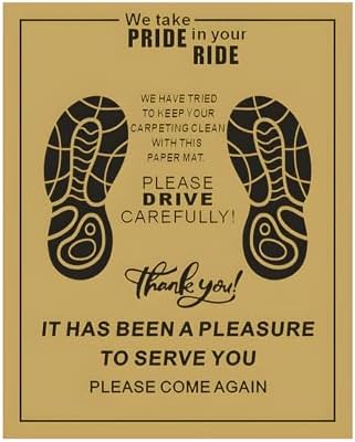 50PCS 16 x 20 Car Paper Floor Mat, Disposable Kraft Paper Vehicle Floor Foot - Image 7