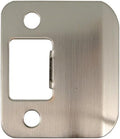 Round Corner Extended Lip Strike Plate, 2-1/4" x 1-1/2", Satin Nickel by StoneHarborHardware
