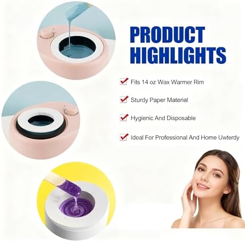 30 Pieces Clean Collars Ring for Wax Warmer, Universal Protective Collars for - Image 6