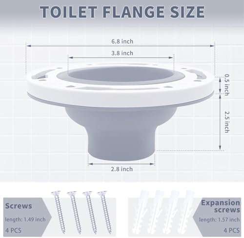 Universal Toilet Flange Repair Kit, Leakage Proof Toilet Repair Flange - Image 4