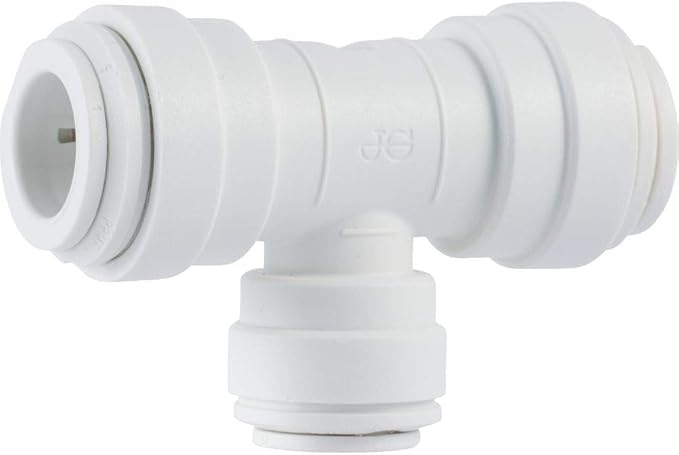 John Guest Speedfit 3/8 Inch x 3/8 Inch x 1/4 Inch OD Reducing Tee, Push to by JohnGuest