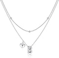 adoyi Valentines Day Gifts for Women Hers Dainty 14K Gold Plated Heart Initial Necklaces Layered Letter A-Z Pendant Necklace Stack Trendy Jewelry Birthday Valentines Day Gifts for Women Jewelry