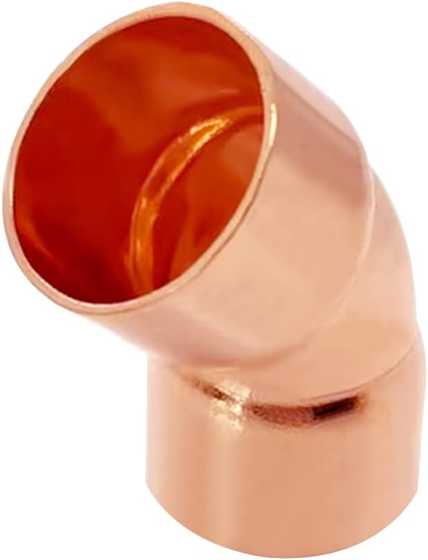 10 Pack 1/2" C x C Copper 45 Degree Elbow, Sweat Solder Pipe Fitting | Premium - Image 3
