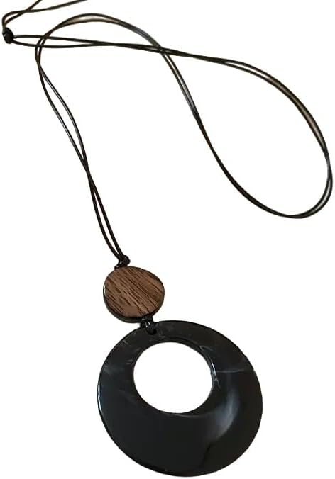 Boho Necklaces for Women, Vintage Pendant Necklaces Two Layers of Wear Choker, Adjustable Trendy Necklace Hippie Handmade Fashion Jewelry Accessories, Birthday Gifts