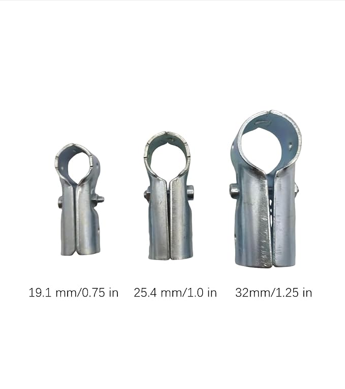 6 Pcs T Clamps Pipe Connector, End Rail T Clamp, Metal Clamp Fittings, - Image 4