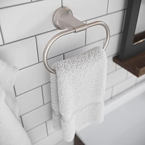 Pfister Pfirst Modern Spot Defense Brushed Nickel-Towel Ring - Image 4