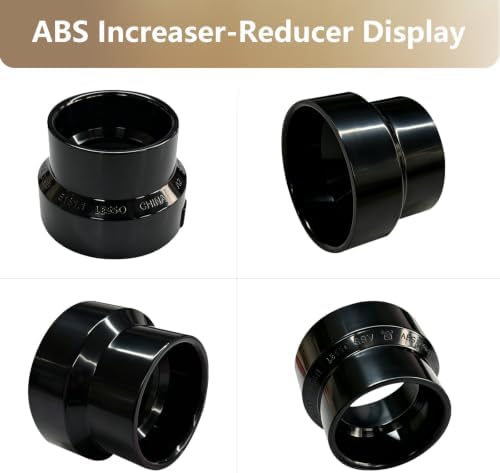 LESSO 2PCS 2" x 1-1/2" ABS Increaser Reducer Coupling - Image 5