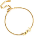 Luxury Gold bracelet for Women,18K monogram Exquisite monogram interwoven Charm Bracelet for Women Gold Jewelry Gifts