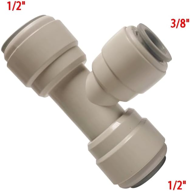 Acetal Copolymer 1/2" x 3/8" Tube OD Tube Fitting, Push to connect - Image 2