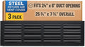 Fits 24x6 Duct Opening | Steel Return Air Grille by Handua | Vent Cover Grill by Handua