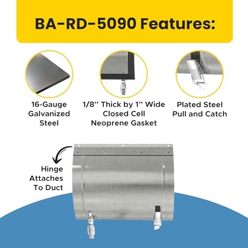 BEST 17″ x 13″ Round Duct Access Panel - Image 3