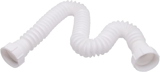 Sink Drain Pipe Kit, Flexible 1-1/2 Inch P Trap Kitchen Sink Plumbing Kit - Image 5