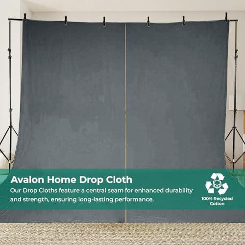 Canvas Drop Cloth for Painting 9x6 feet Pack of 1-8oz Painters Drop Cloths for - Image 7