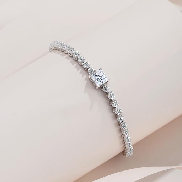 14K Gold Adjustable Diamond Bracelet for Women | Round/Oval/Princess Cut D-Color VVS1 | Ideal Gift for Birthdays & Special Events