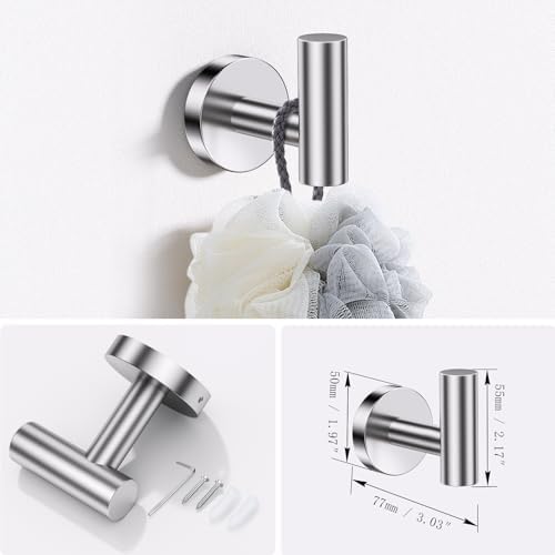 Lairuier Bathroom Hardware Set, 4-pieceTowel Holder Set Include Toilet Paper - Image 5