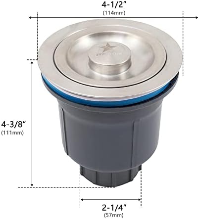 STARSTAR 3-1/2in Stainless Steel Sink Drain Kit - Image 2