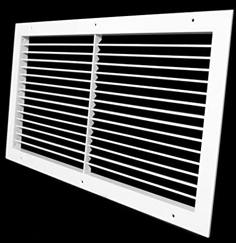 24"w X 12"h Aluminum Adjustable Return/Supply HVAC Air Grille - Image 2