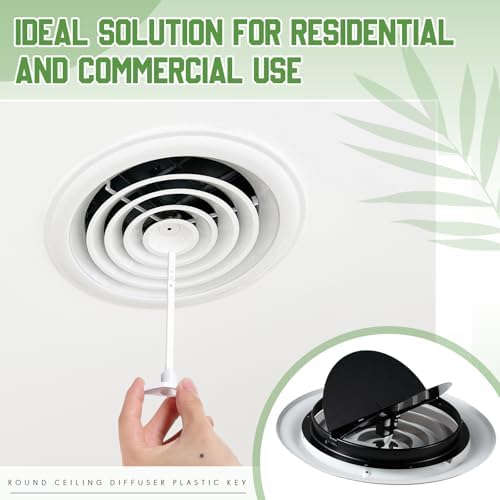 Therwen 2 Set 12inch Round Ceiling Diffuser Vent Cover - Image 6