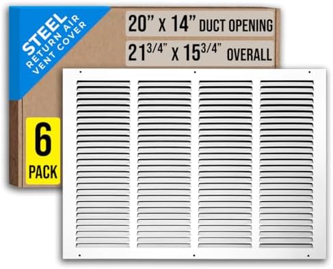 Fits 20x14 Duct Opening | Steel Return Air Grille by Handua | Vent Cover Grill by Handua