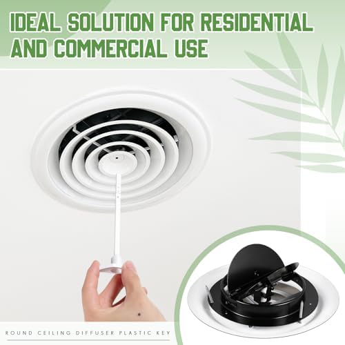 Therwen 2 Set 8 Inch Round Ceiling Diffuser Vent Cover - Image 5