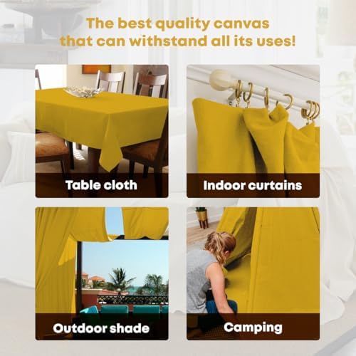 Canvas Drop Cloth for Painting 4x15 feet Pack of 1-8oz Painters Drop Cloths for - Image 4