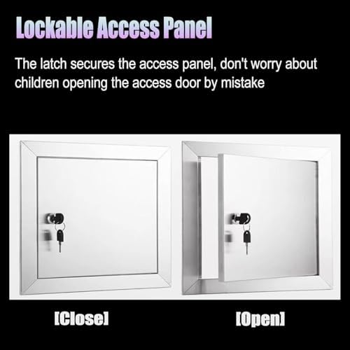 Stainless Steel Locking Access Panel 12x16 16x16 18x18, Heavy Duty Wall Hole - Image 6