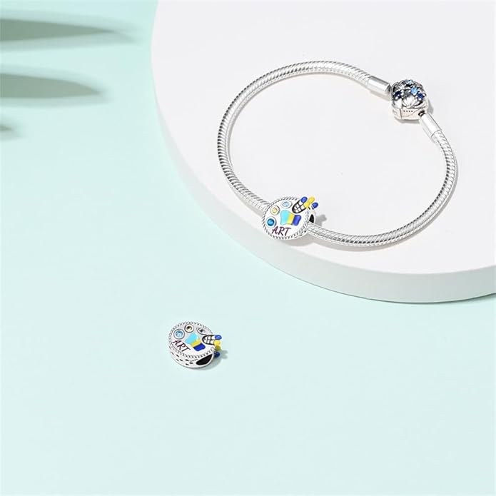 LIGHTDOG 925 Sterling Silver Charm fits Pandora Charm Bracelet Necklaces Pendant Bead Charms Jewelry Gift for Women Family Friends