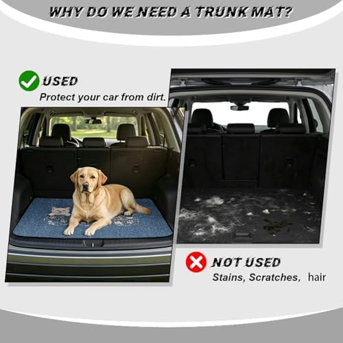 Funny Cat Print Heavy Duty Cargo Mat Racing Trunk Mat Universal Waterproof - Image 4