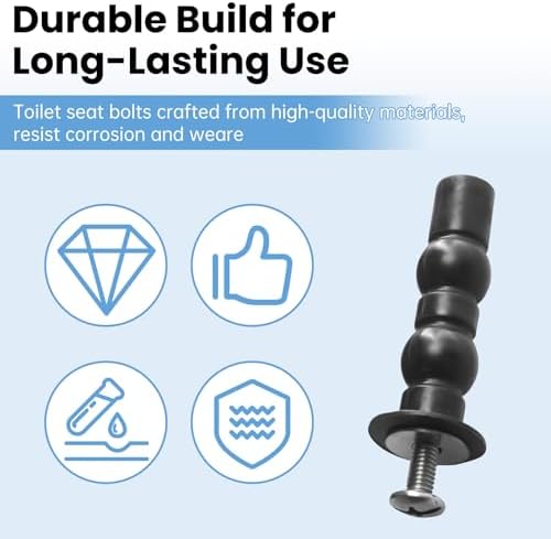 Toilet Hinge Screw Kit for Toto, Toilet Seat Bolts for Top Mount Toilet Seat - Image 6