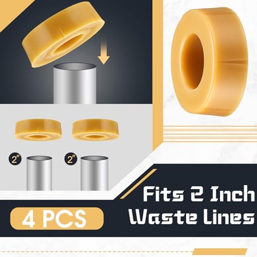 Marsui 4 Pack Urinal Wax Ring 2 Inch Thick Toilet Bowl Wax Ring Gasket Seal - Image 3