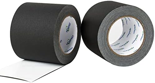 Gaffers Tape 4 inch Black, 30Yards Each, Heavy Duty, Non-Reflective No Residue by FetefestforTapes