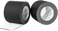 Gaffers Tape 4 inch Black, 30Yards Each, Heavy Duty, Non-Reflective No Residue by FetefestforTapes