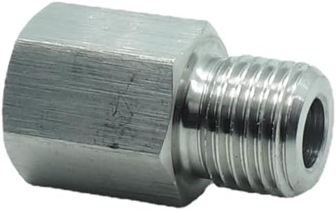 1 Piece 1/4" NPT Pipe Female x M14 x 1.5 Male Metric Gauge Sensor Adapter - Image 2