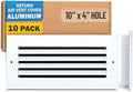 Fits 10x4 Hole | Aluminum Return Air Grille by Handua | Vent Cover Grill by Handua
