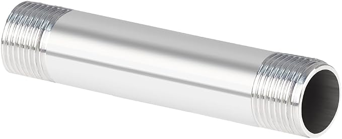 Quickun 304 Stainless Steel Nipple Pipe Fitting, 3/4" NPT x 3/4" NPT Male by VisittheQuickun