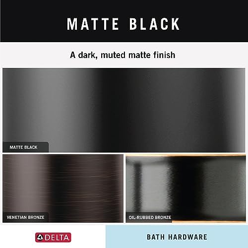 Delta Pivoting Toilet Paper Holder | Matte Black, Wall Mount, Nicoli Bathroom - Image 5