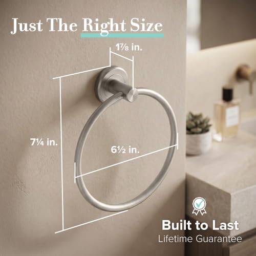 Gatco 4292 Latitude II Towel Ring | Modern Hand Towel Holder - Image 3