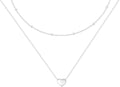 OGD Heart Necklace for Women, 14K Gold Plated Layered Tiny Puffy Heart Pendant Necklace Cute Chunky Heart Choker Necklace Simple Gold Necklace Jewelry for Women Trendy Gift