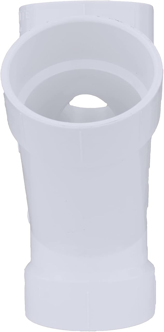 Charlotte Pipe Schedule 40 4 in. Hub X 4 in. D Hub PVC 15 in. Double Wye 1 pk - Image 3