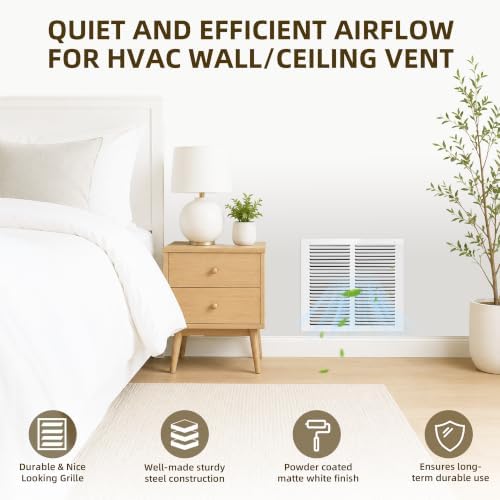 24x10 Return Air Grille for 24"W x 10"H Duct Opening, Return Air Vent Cover - Image 4