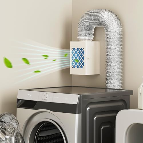 HG Power Metal Indoor Dryer Vent Kit, Dryer Vent Box, Safety Vent Flap by HGPOWER