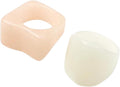 Multicolor Resin Chunky Rings for Women,Acrylic Plastic Rin Knuckle Finger Cute Trendy Aesthetic Y2k Statement Ring Vintage Simple Geometric Rings Jewelry