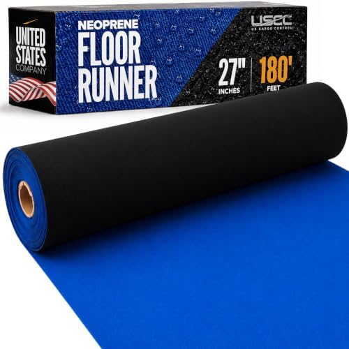 US Cargo Control 27 Inch x 180 Feet Neoprene Floor Runner, Large Reusable Floor by USCargoControl