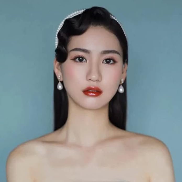 Pearl Clip on Earrings for Women Drop Clip Earrings for Women Gold Plated White Imitation Pearl Earrings Fashion