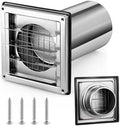 Glooglitter 4'' Dryer Vent Cover Outside Wall Stainless Steel Dryer Vent Cover by Glooglitter
