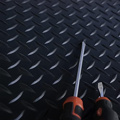 WorkForce Vinyl Diamond Plate Commercial Grade Matting, Heavy Duty Floor Mat - Image 3