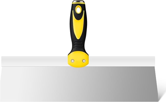 Mister Rui 14" Stainless Steel Taping Knife, Drywall Knife Soft Grip Handle | by MisterRui