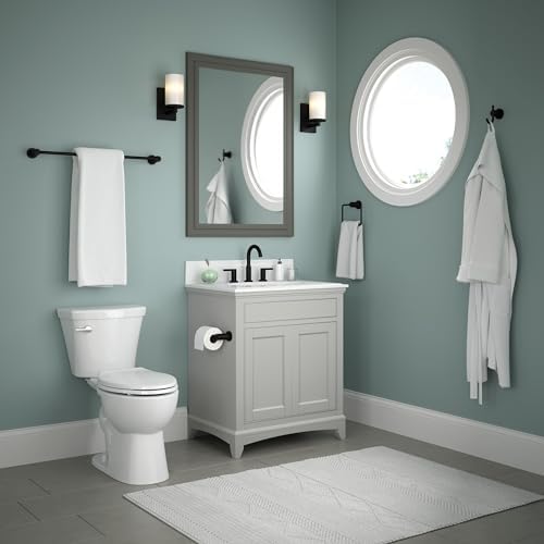 Delta Pivoting Toilet Paper Holder | Matte Black, Wall Mount, Nicoli Bathroom - Image 4