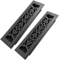 Howeall 2x10 Inches 2 Pack Heavy Duty Walkable Floor Register Easy Adjust Air by Howeall